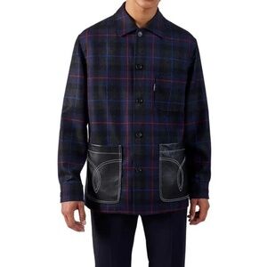 AUTHENTIC new VERSACE wool JACKET SHIRT sz52 L - XL